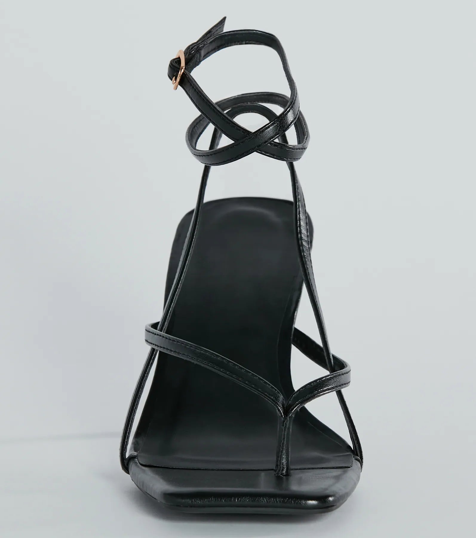 Eye-Catching Pop Strappy Thong Stiletto Sandals - Image 11