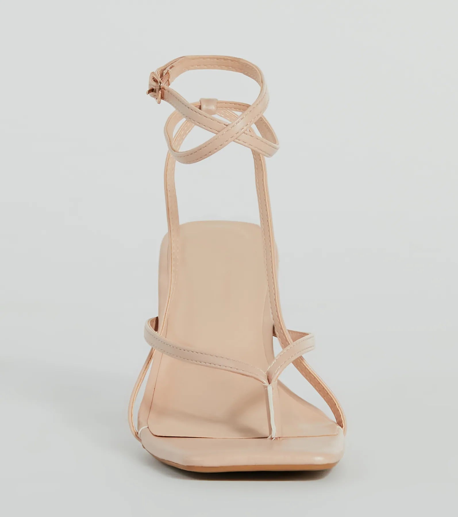 Eye-Catching Pop Strappy Thong Stiletto Sandals - Image 3