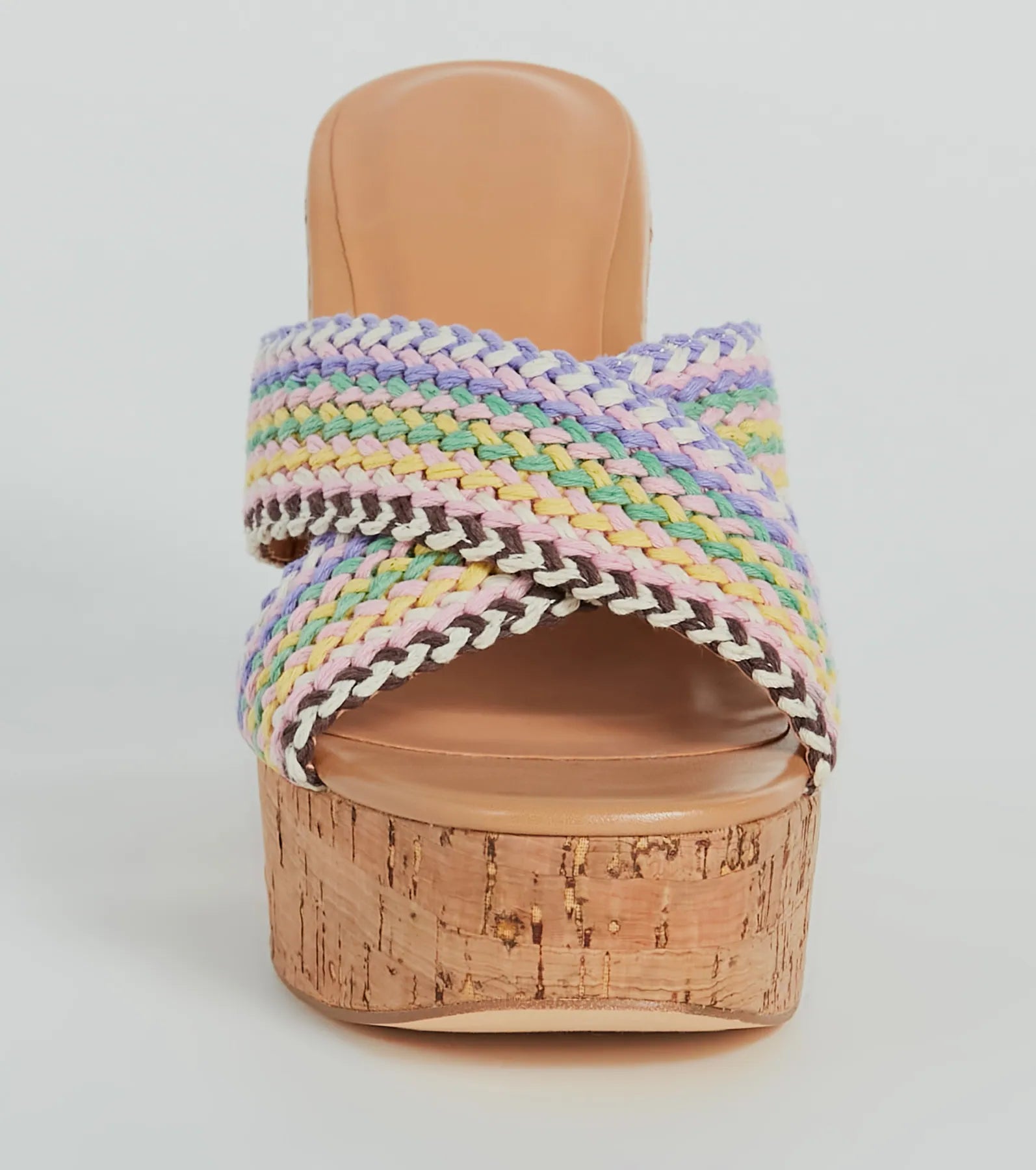 Sunset Vibes Braided Strap Platform Sandals - Image 3