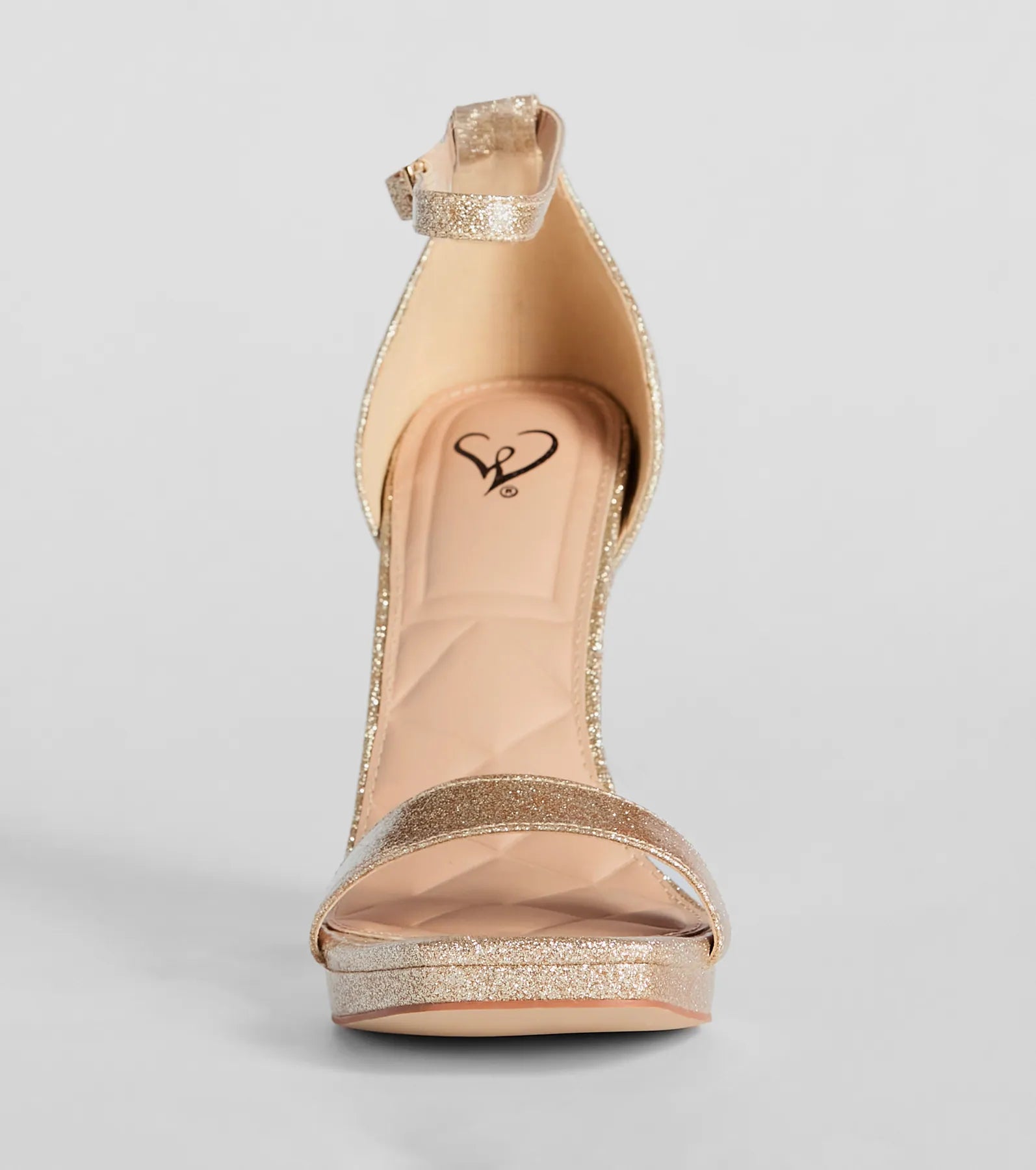 Capture Sparkle Glitter Platform Block Heels - Image 3