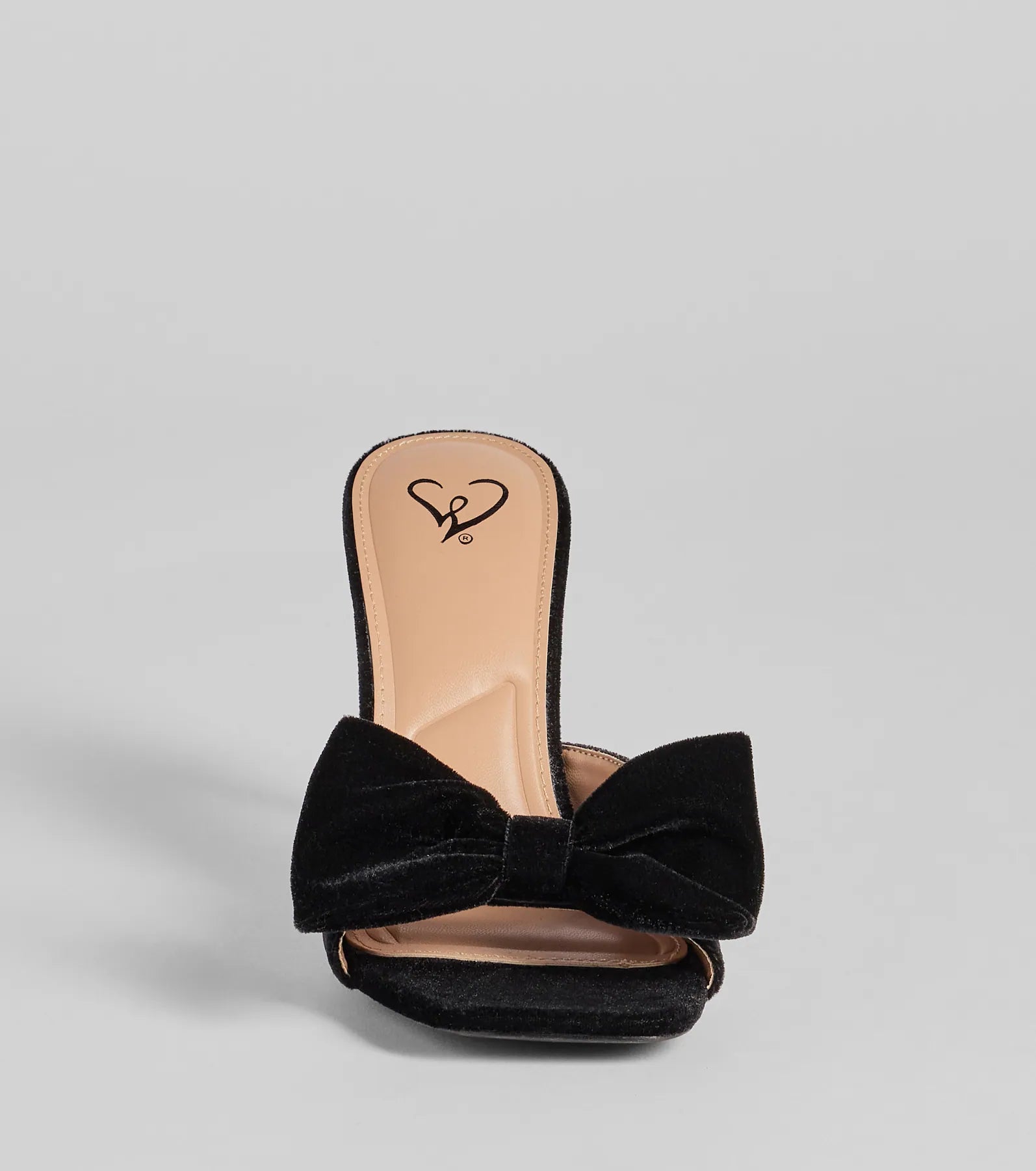 Adorably Luxe Velvet Bow Strap Stiletto Mules - Image 3