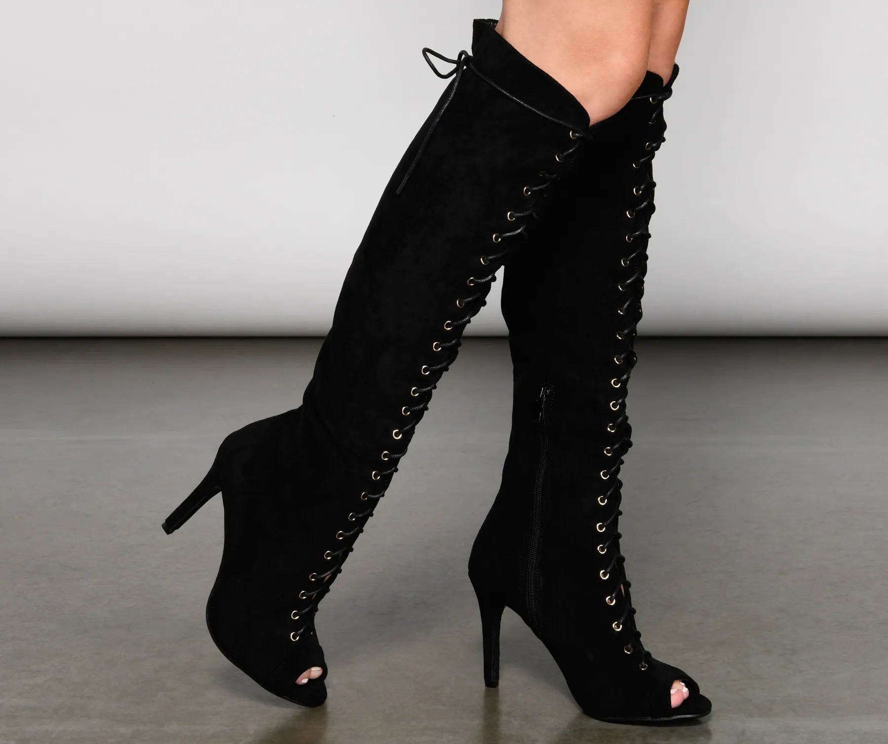 Step Out And Slay Knee-High Stiletto Boots - Image 3