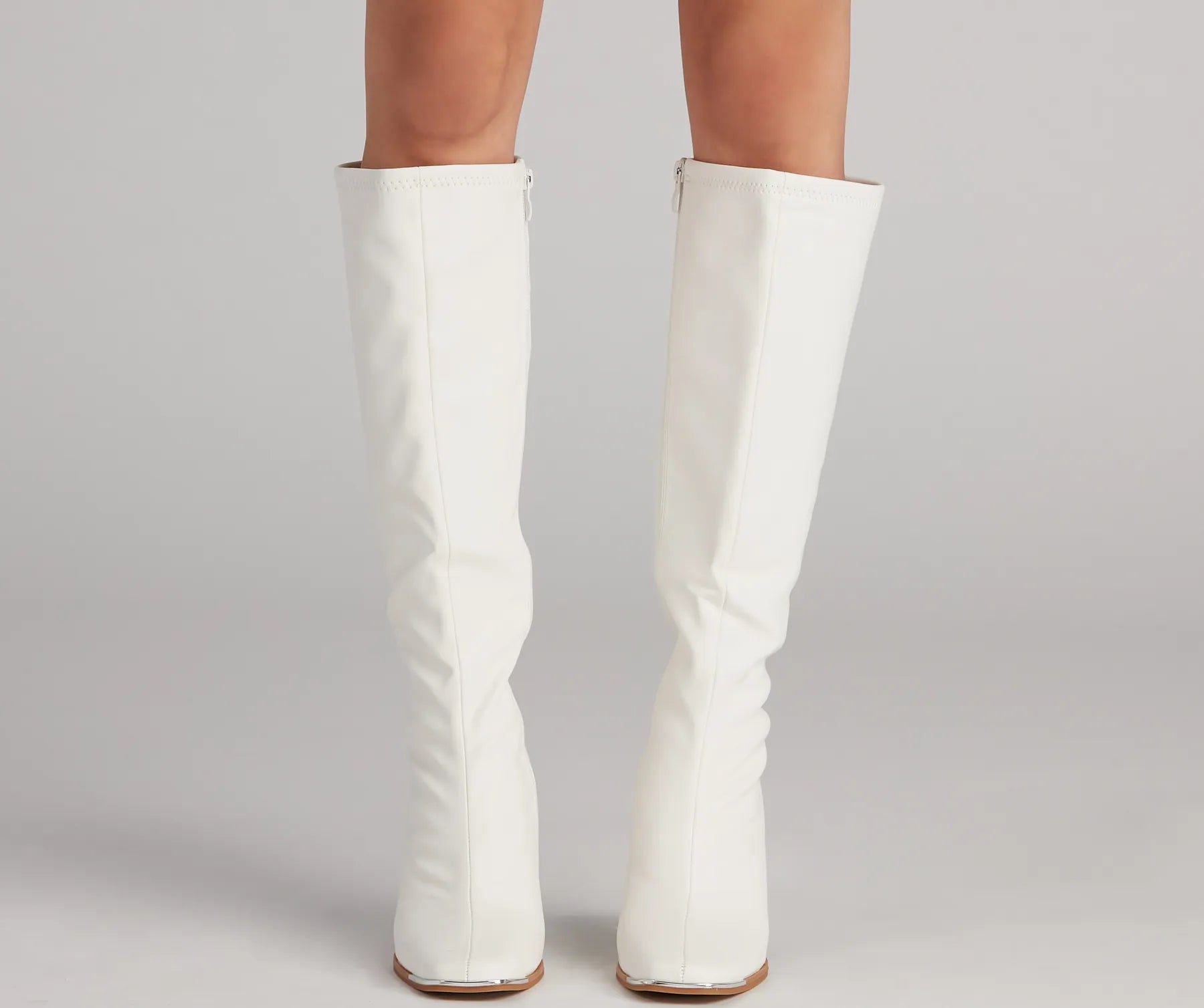 Level Up Faux Leather Under The Knee Boots - Image 2