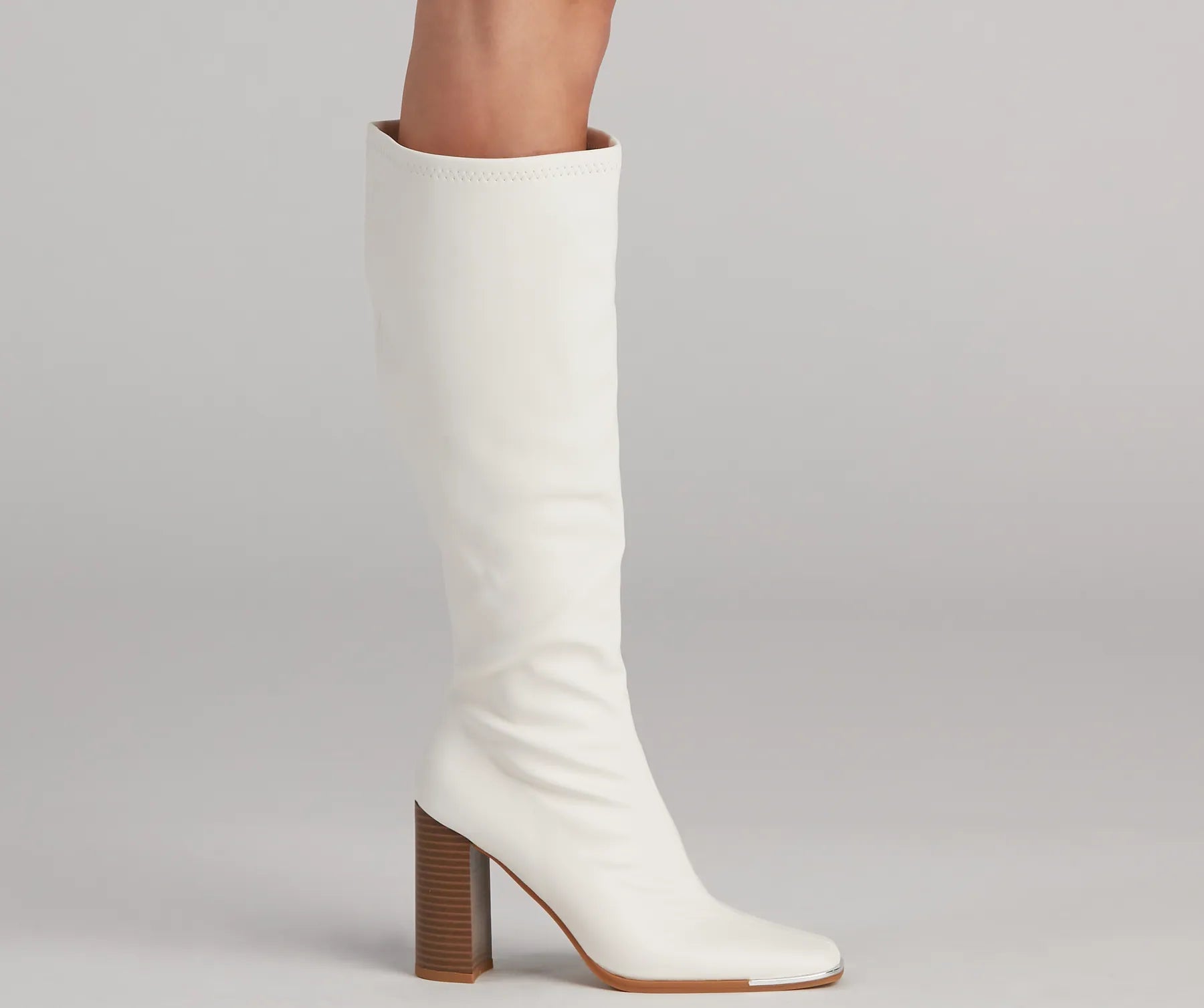 Level Up Faux Leather Under The Knee Boots - Image 3