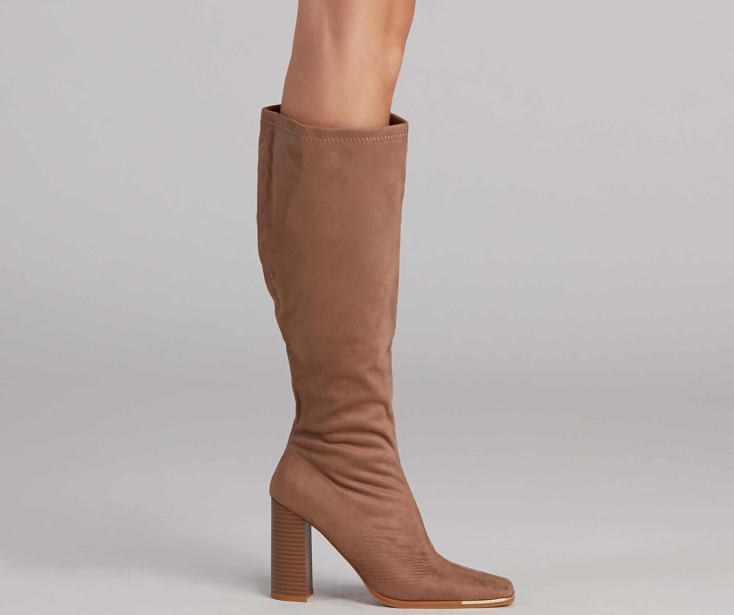 Stylish Day Faux Suede Boots - Image 3