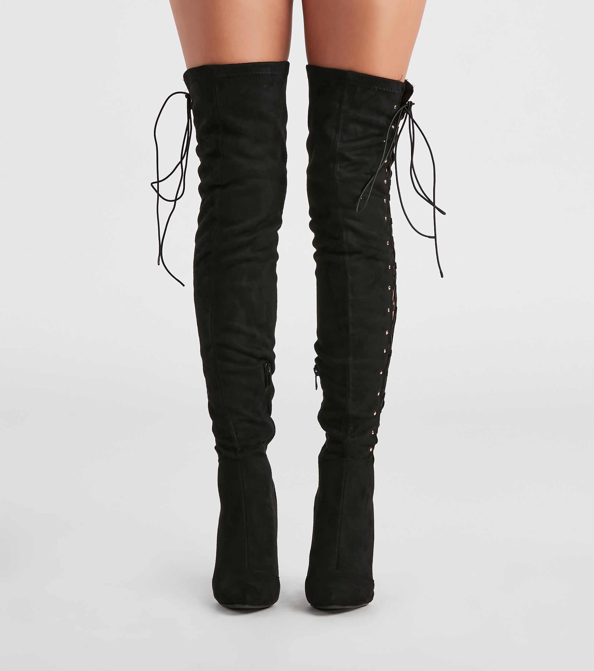 My Scene Lace Up Over The Knee Boots - Image 7