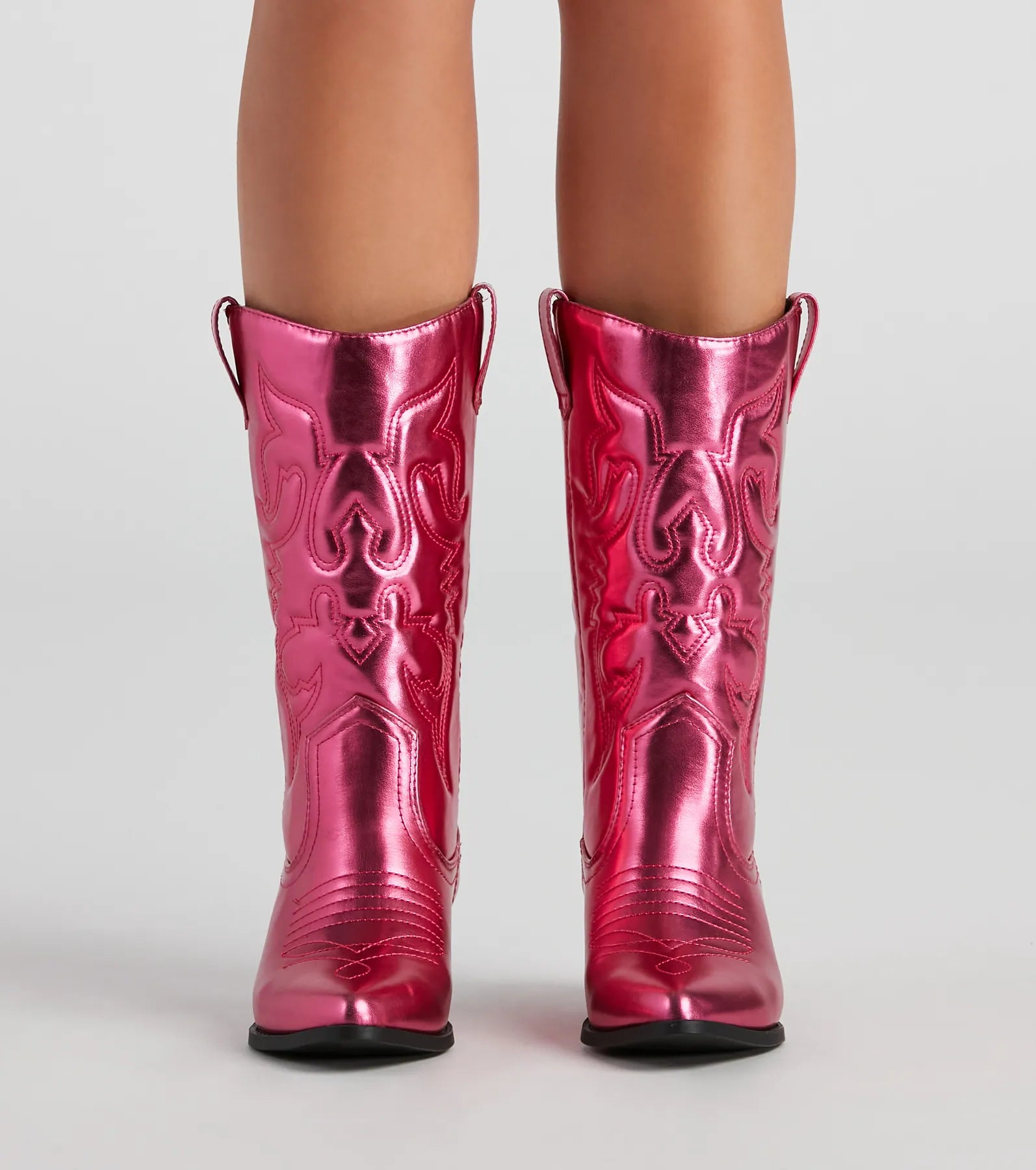 Major Glam Metallic Cowboy Boots - Image 2
