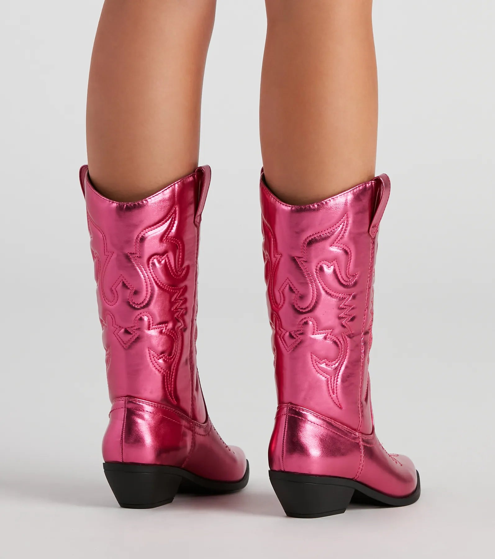 Major Glam Metallic Cowboy Boots - Image 4