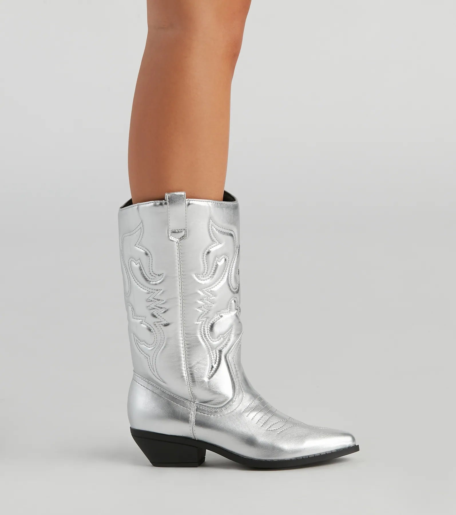 Major Glam Metallic Cowboy Boots - Image 11