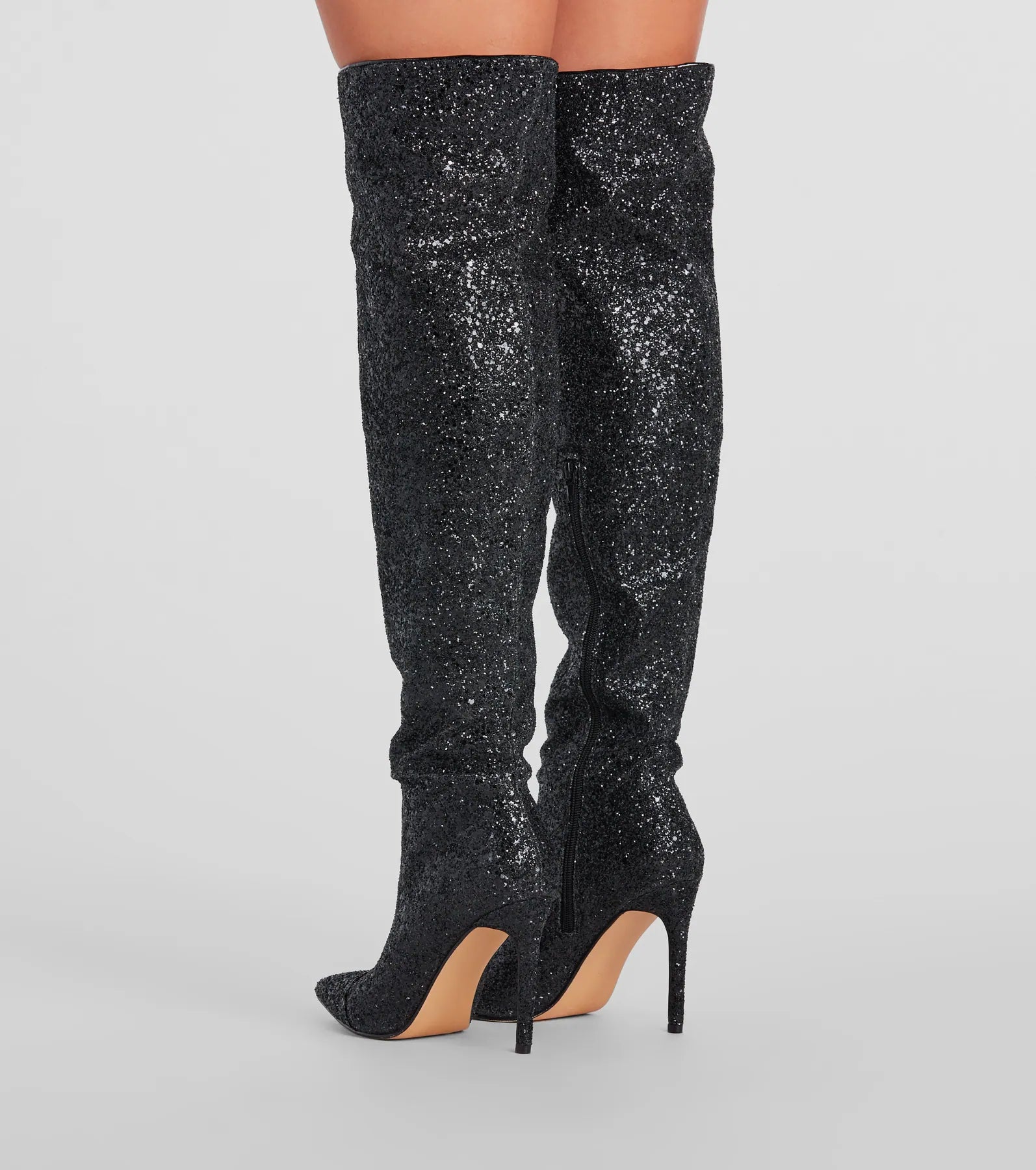 Truly Sparkled Glitter Over-The-Knee Boots - Image 8