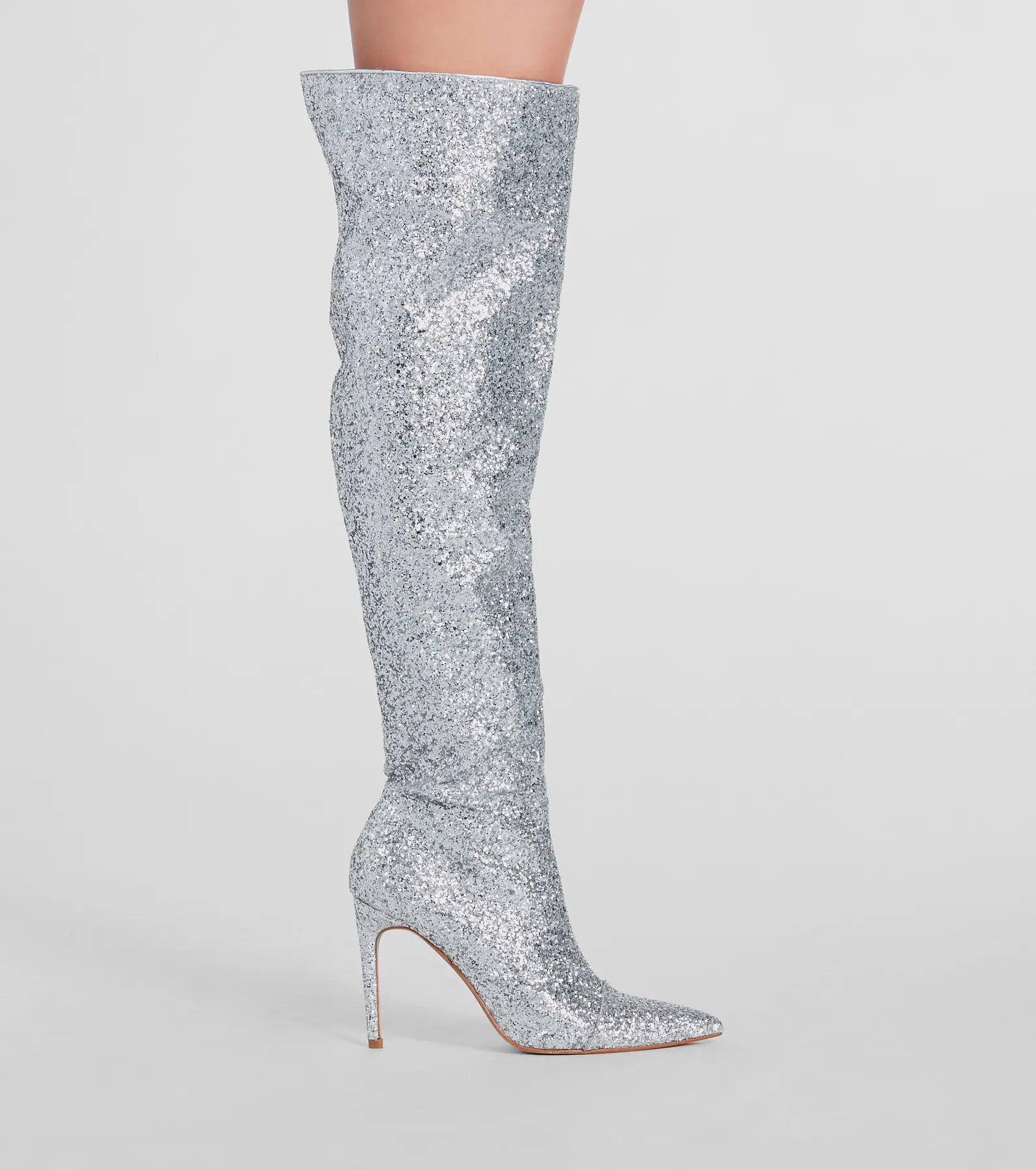 Truly Sparkled Glitter Over-The-Knee Boots - Image 2