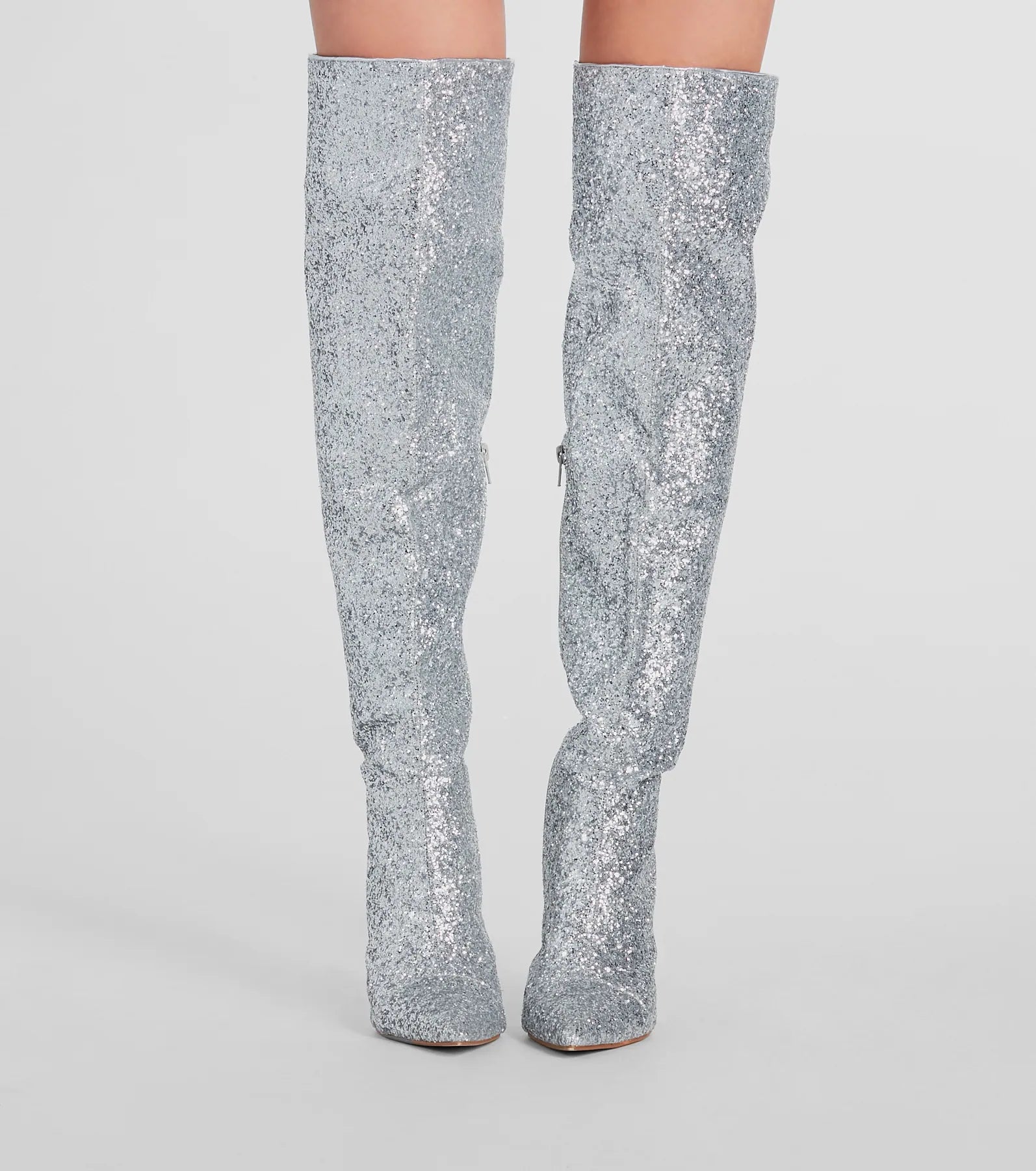 Truly Sparkled Glitter Over-The-Knee Boots - Image 3