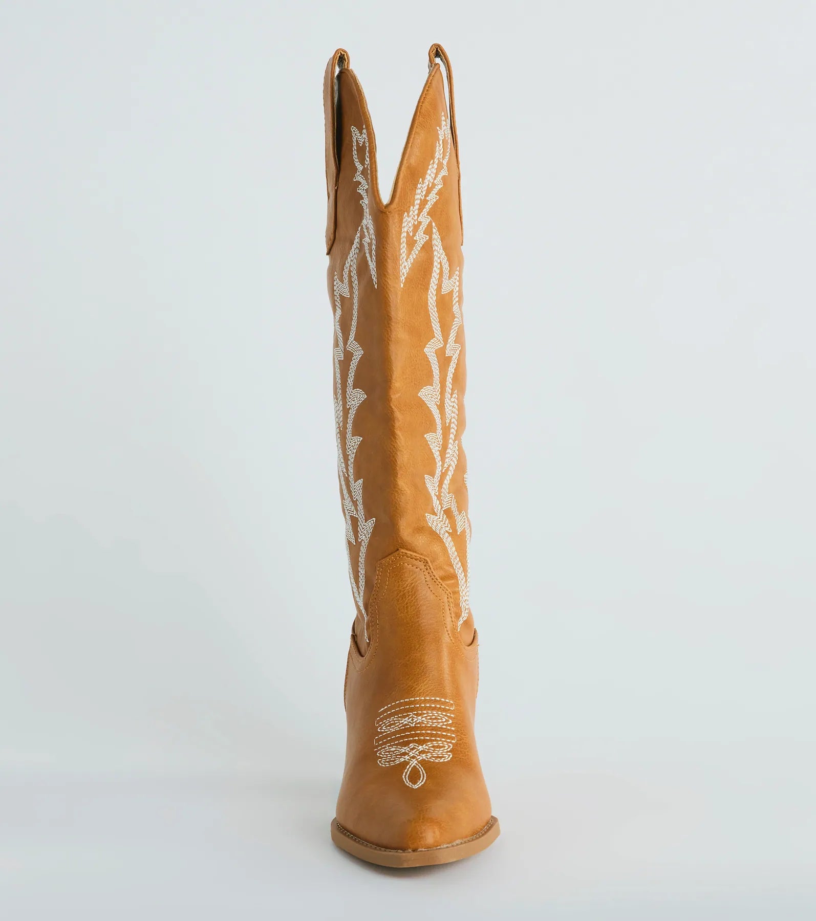 Rodeo Drive Western Faux Leather Cowboy Boots - Image 3