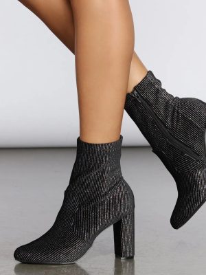 Disco Daze Velvet Booties