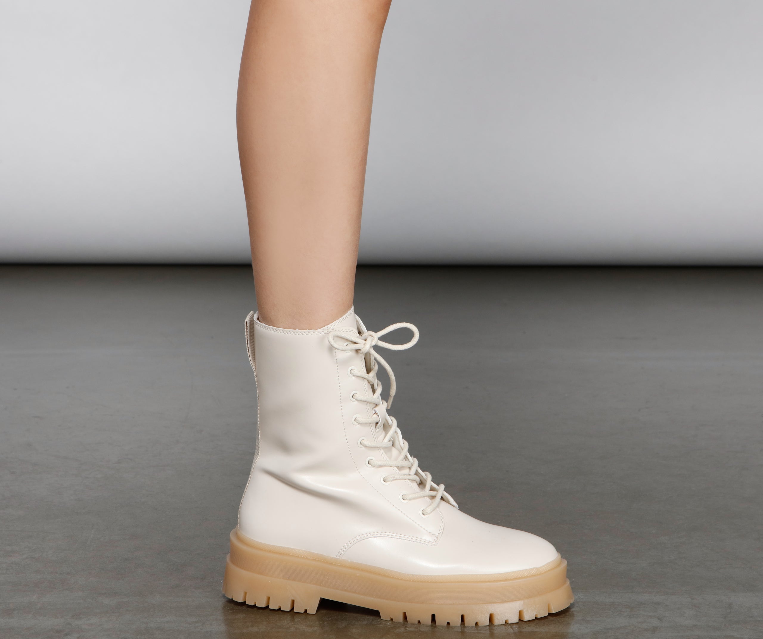 Stepping On The Edge Lug Booties - Image 4