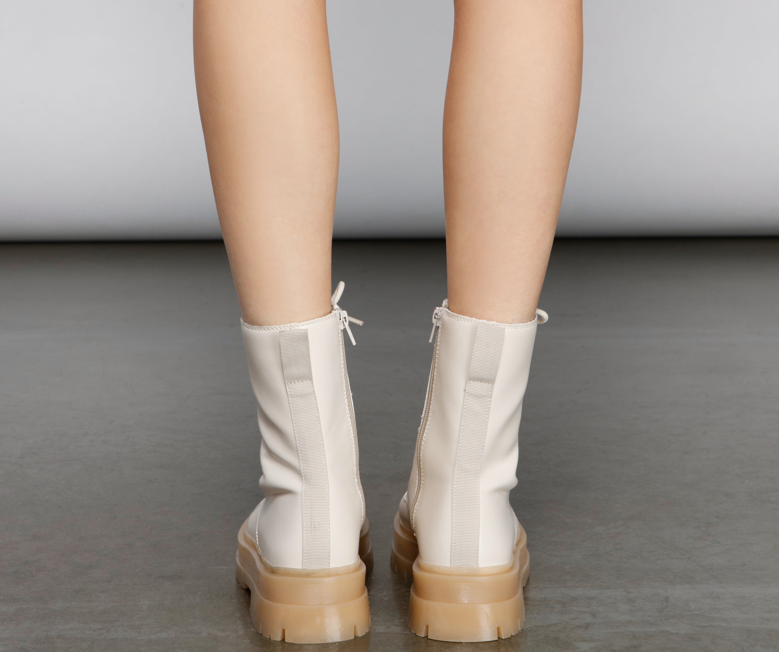 Stepping On The Edge Lug Booties - Image 5