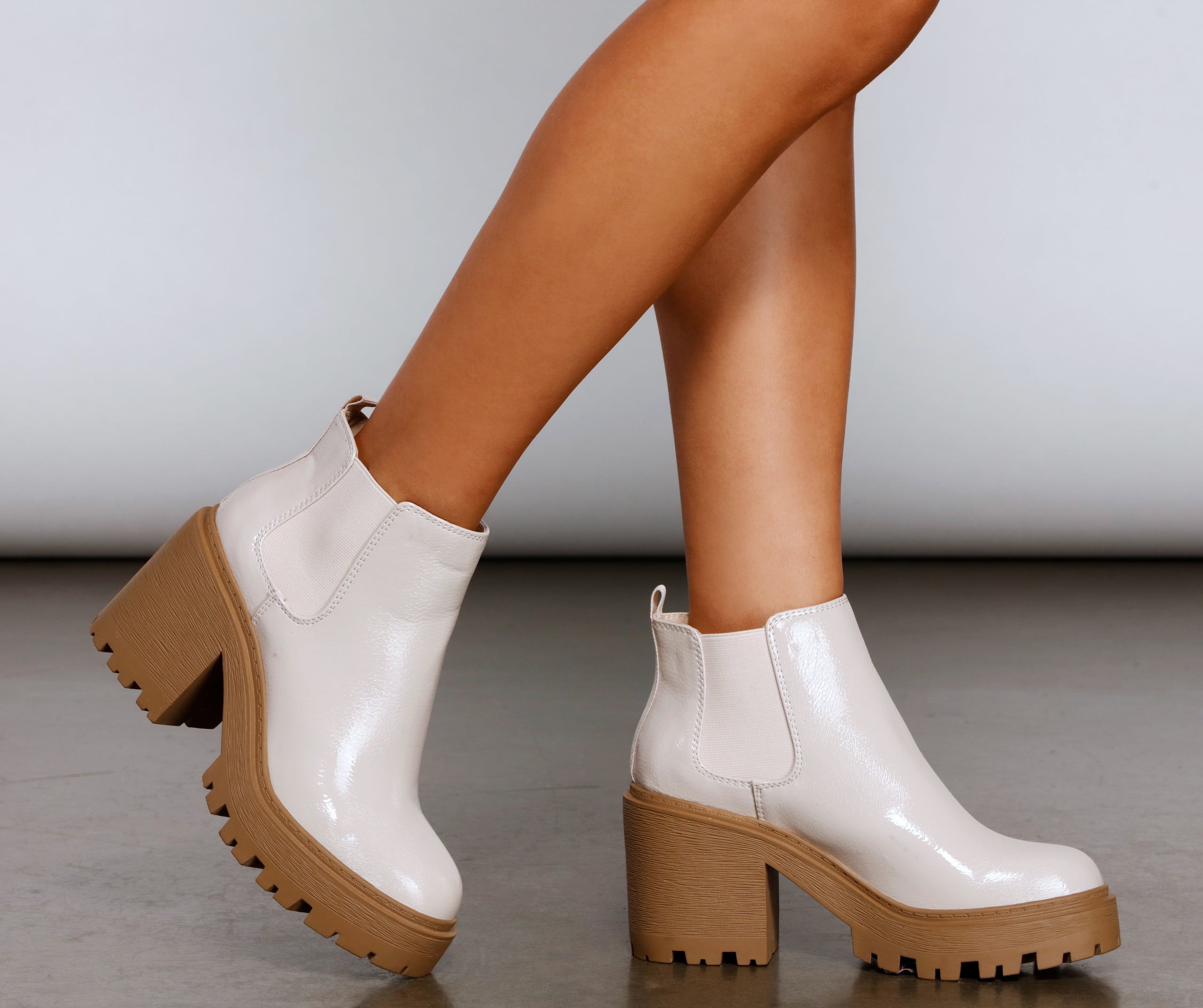 A Trendy Moment Lug Sole Booties - Image 3