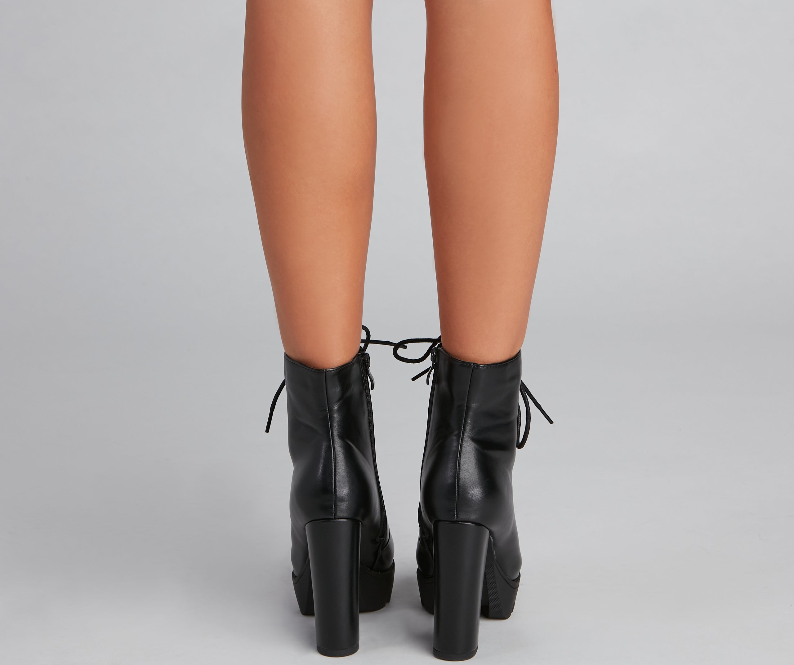 Lug It Faux Leather Booties - Image 4