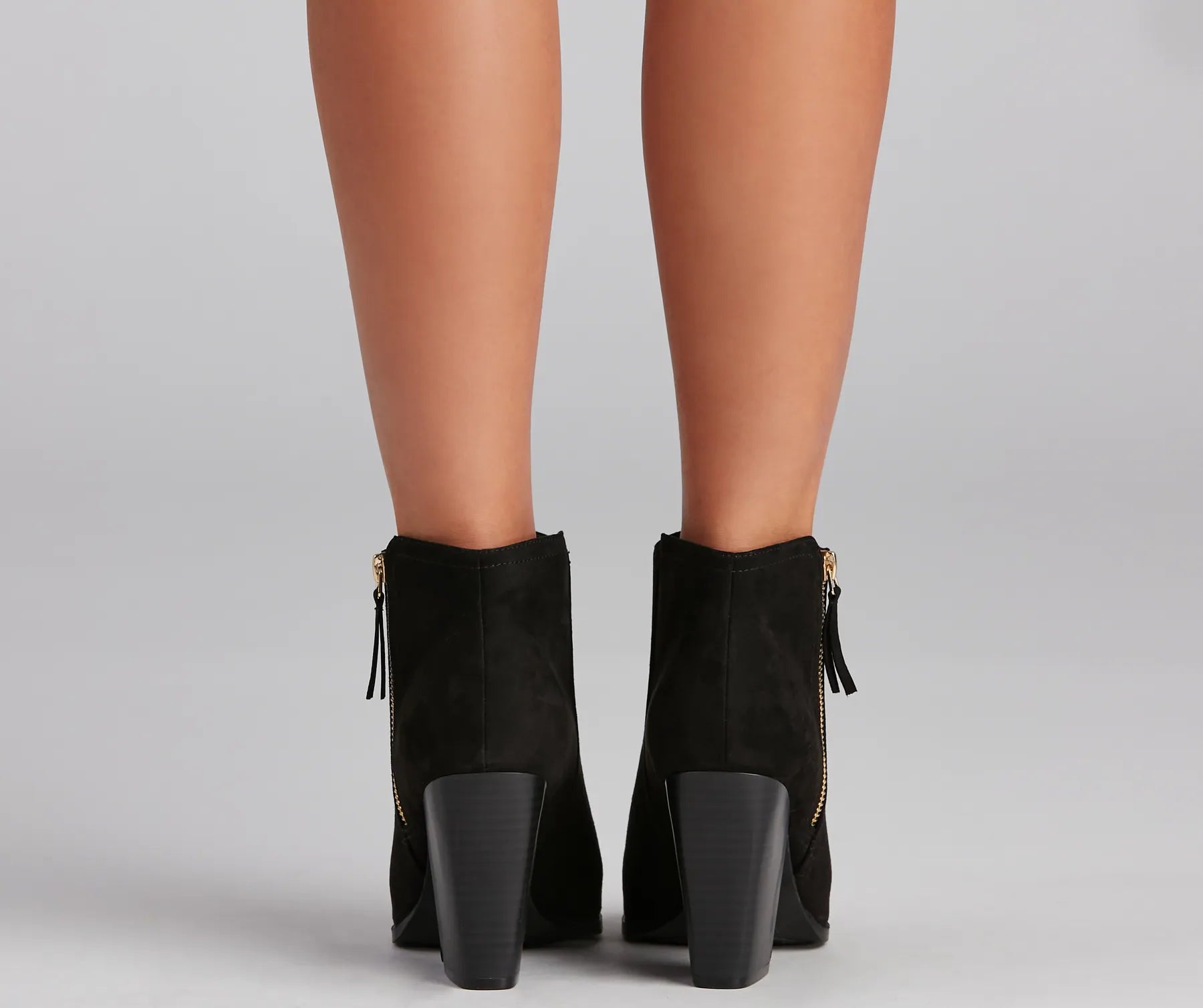 Peep Your Business Stacked Heel Booties - Image 4