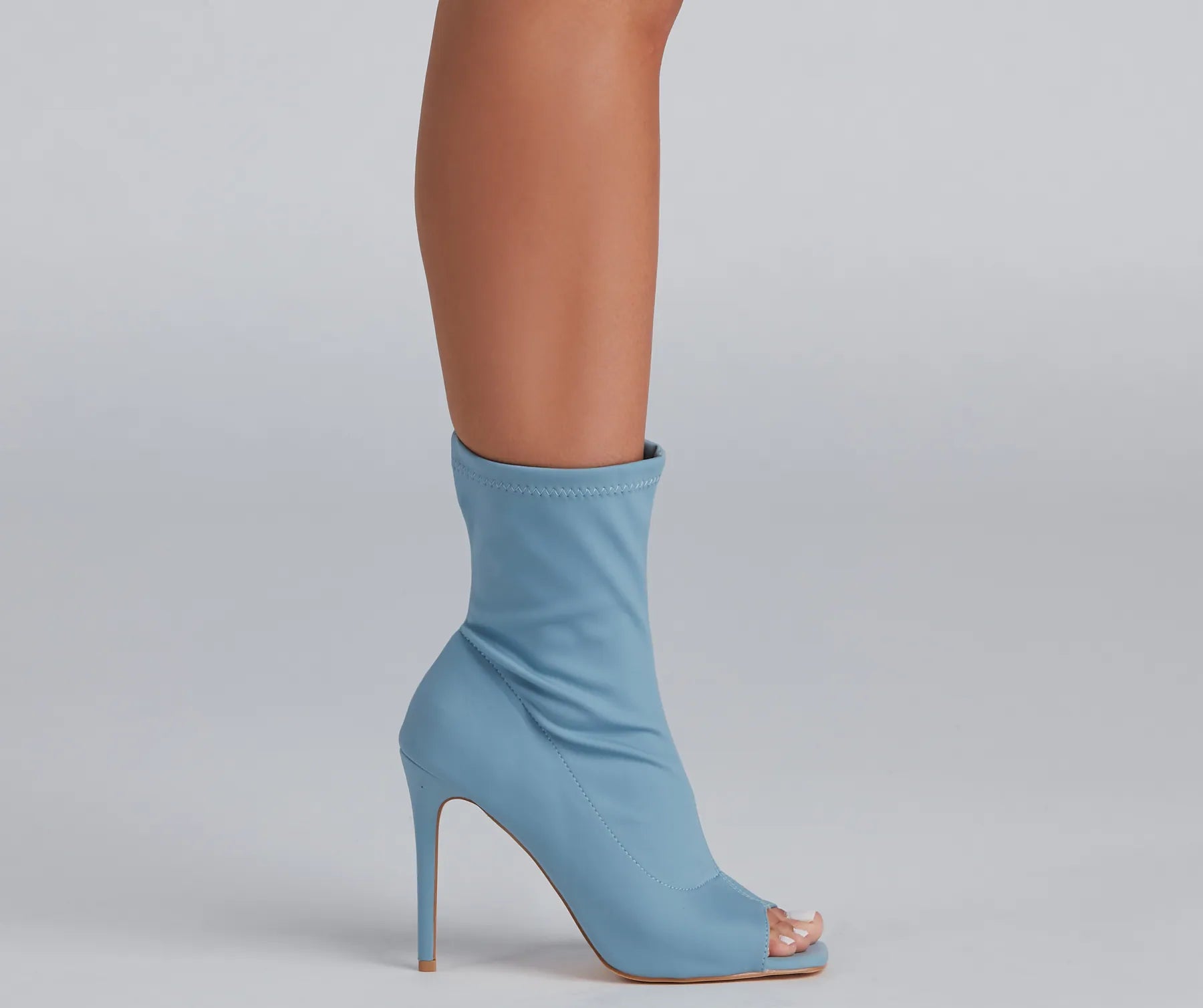 Peep Show Stiletto Booties - Image 7