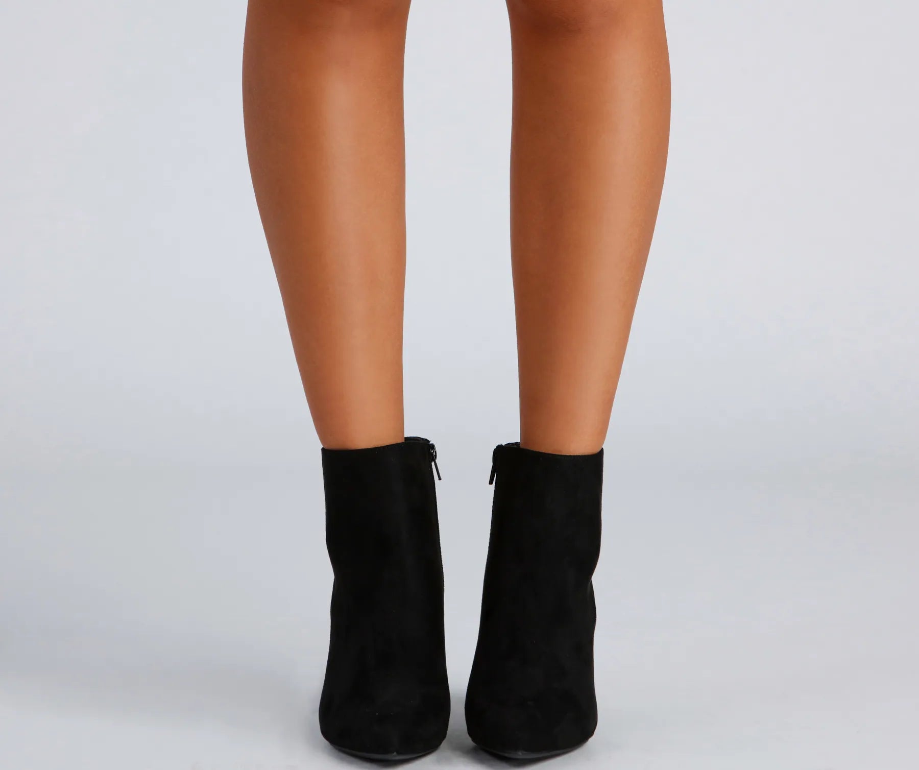 Perfect Point Faux Suede Booties - Image 3