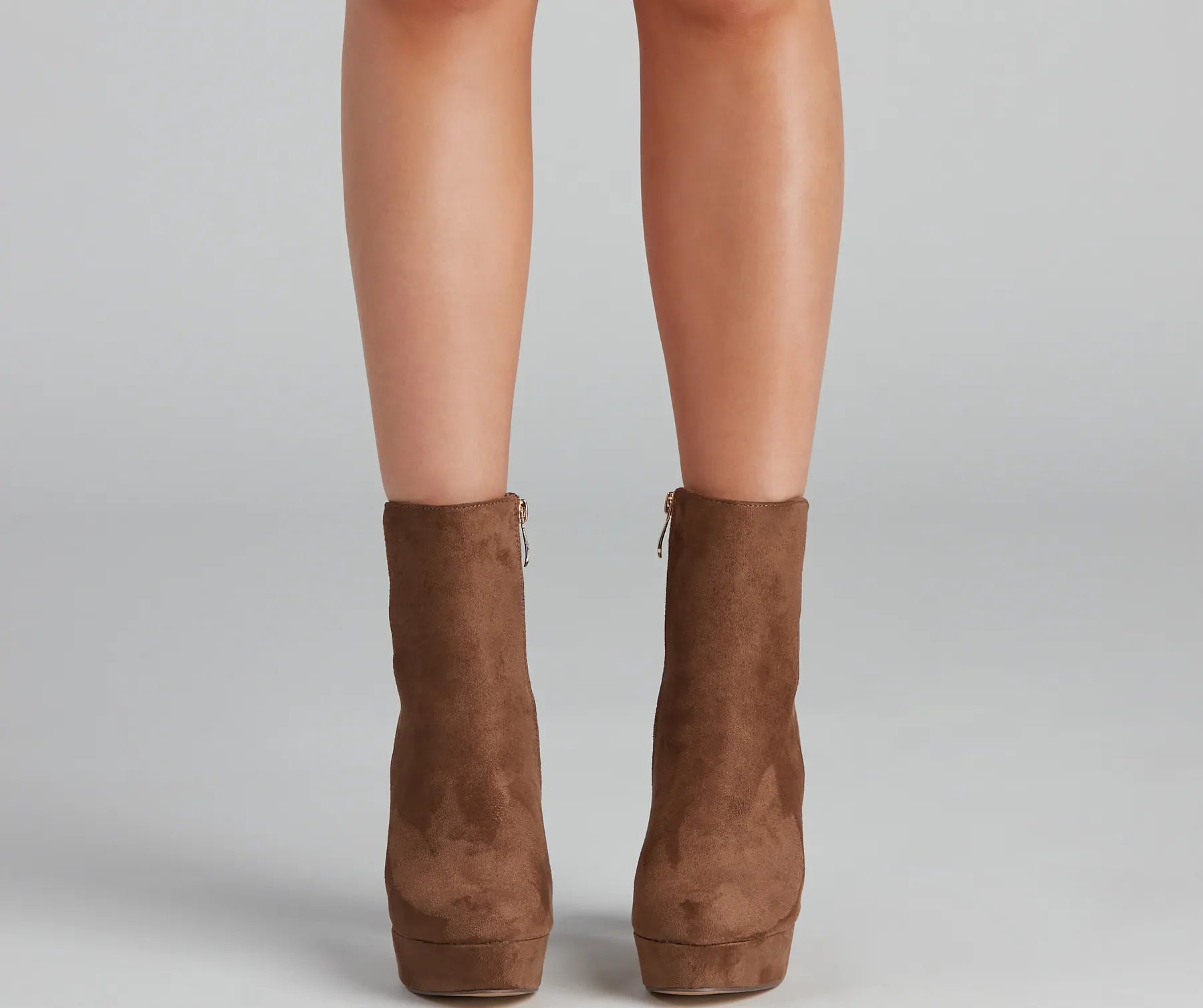 Chic Mood Faux Suede Booties - Image 2