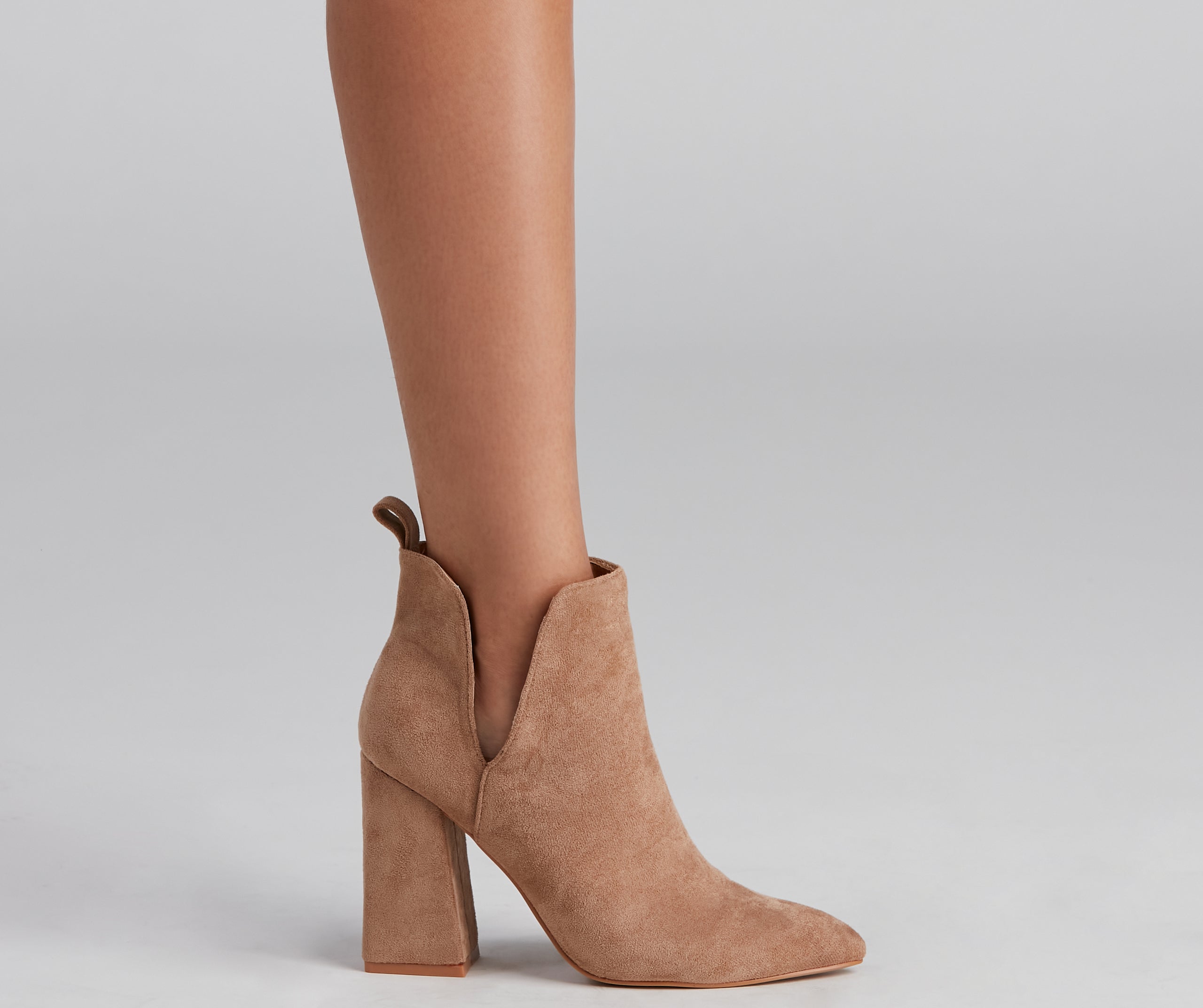 Brisk Steps Faux Suede Cutout Booties - Image 8