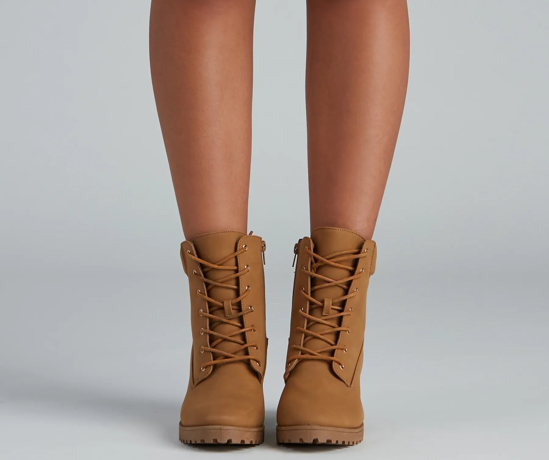 Trendy Moment Lace-Up Booties - Image 3