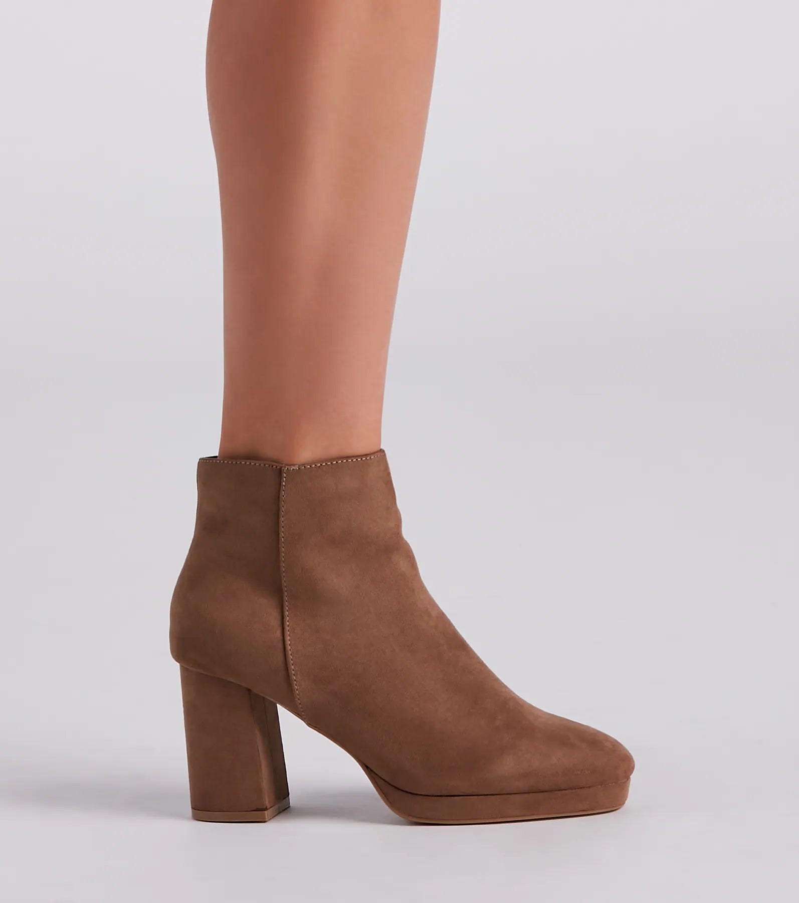 Autumn Perfection Faux Suede Booties - Image 3