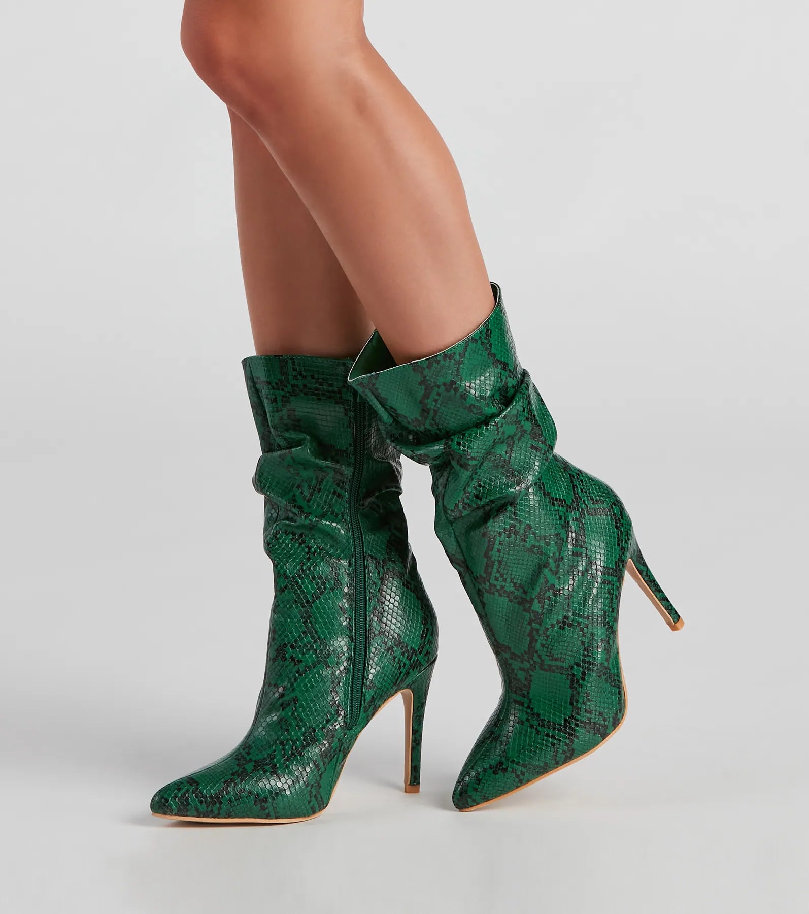 Killer Looks Faux Leather Snake Booties - Image 5