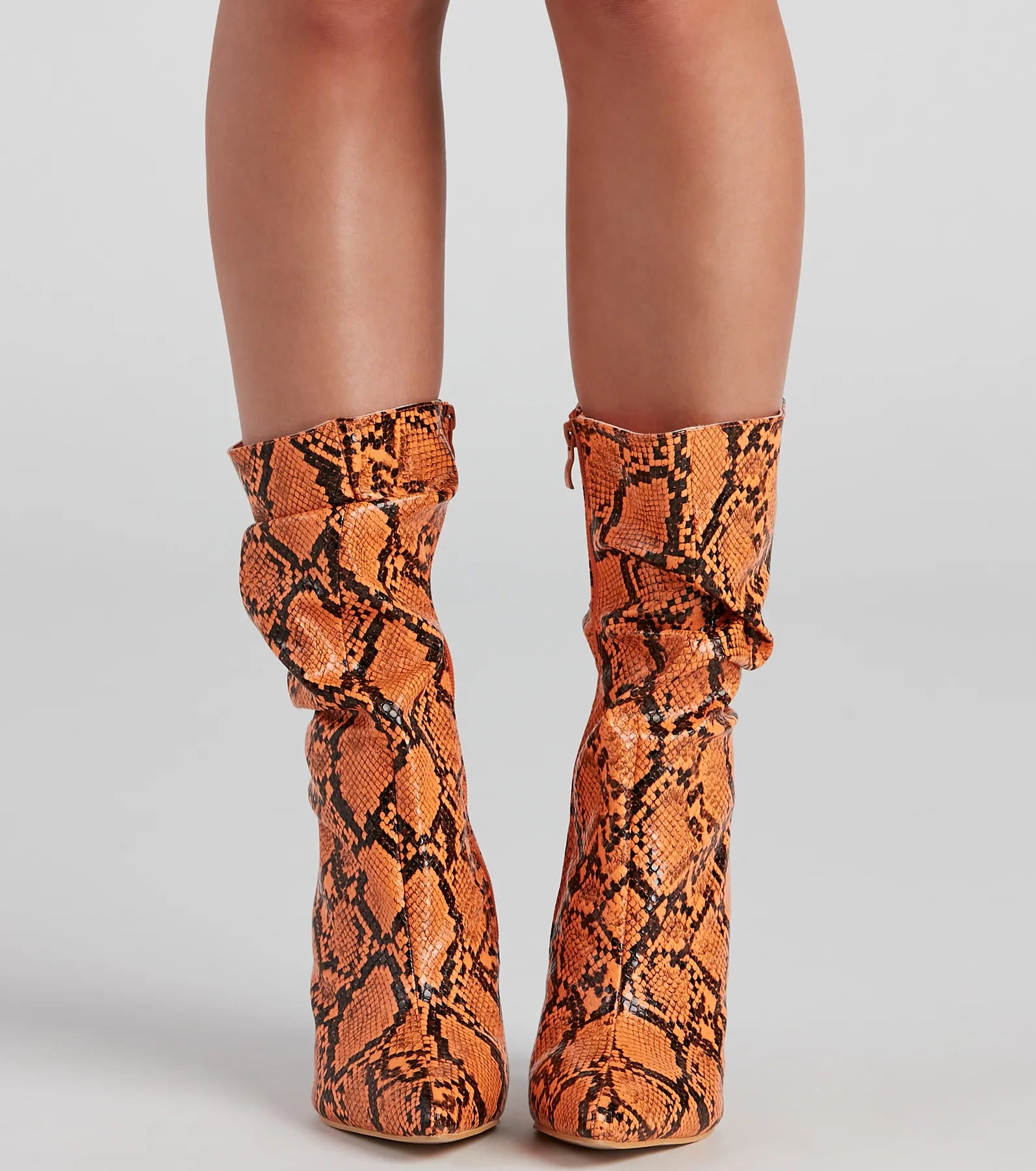 Killer Looks Faux Leather Snake Booties - Image 2