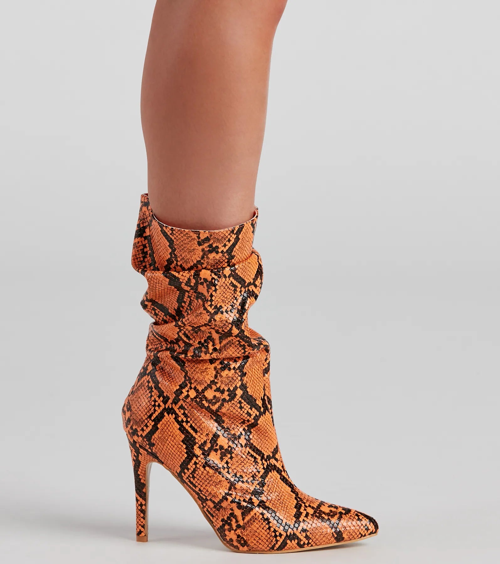 Killer Looks Faux Leather Snake Booties - Image 3