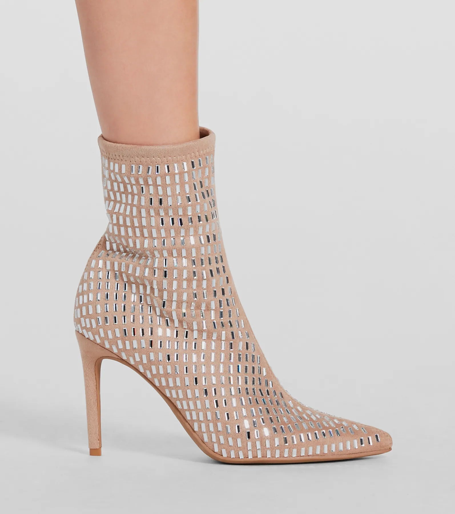 All That Bling Rhinestone Stiletto Booties - Image 2