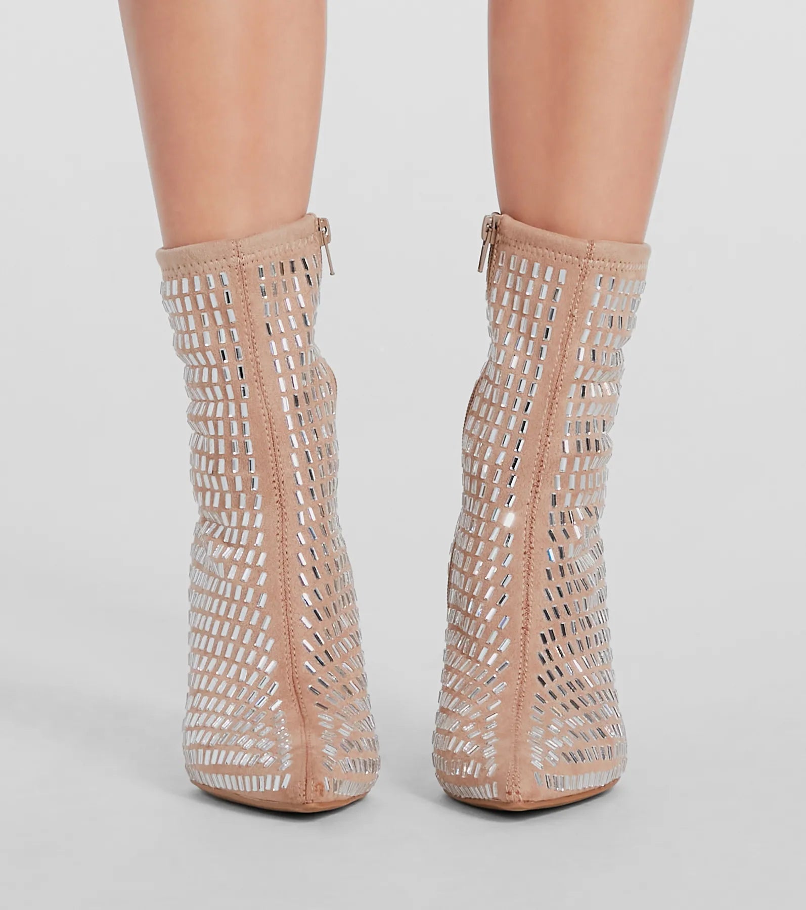 All That Bling Rhinestone Stiletto Booties - Image 3