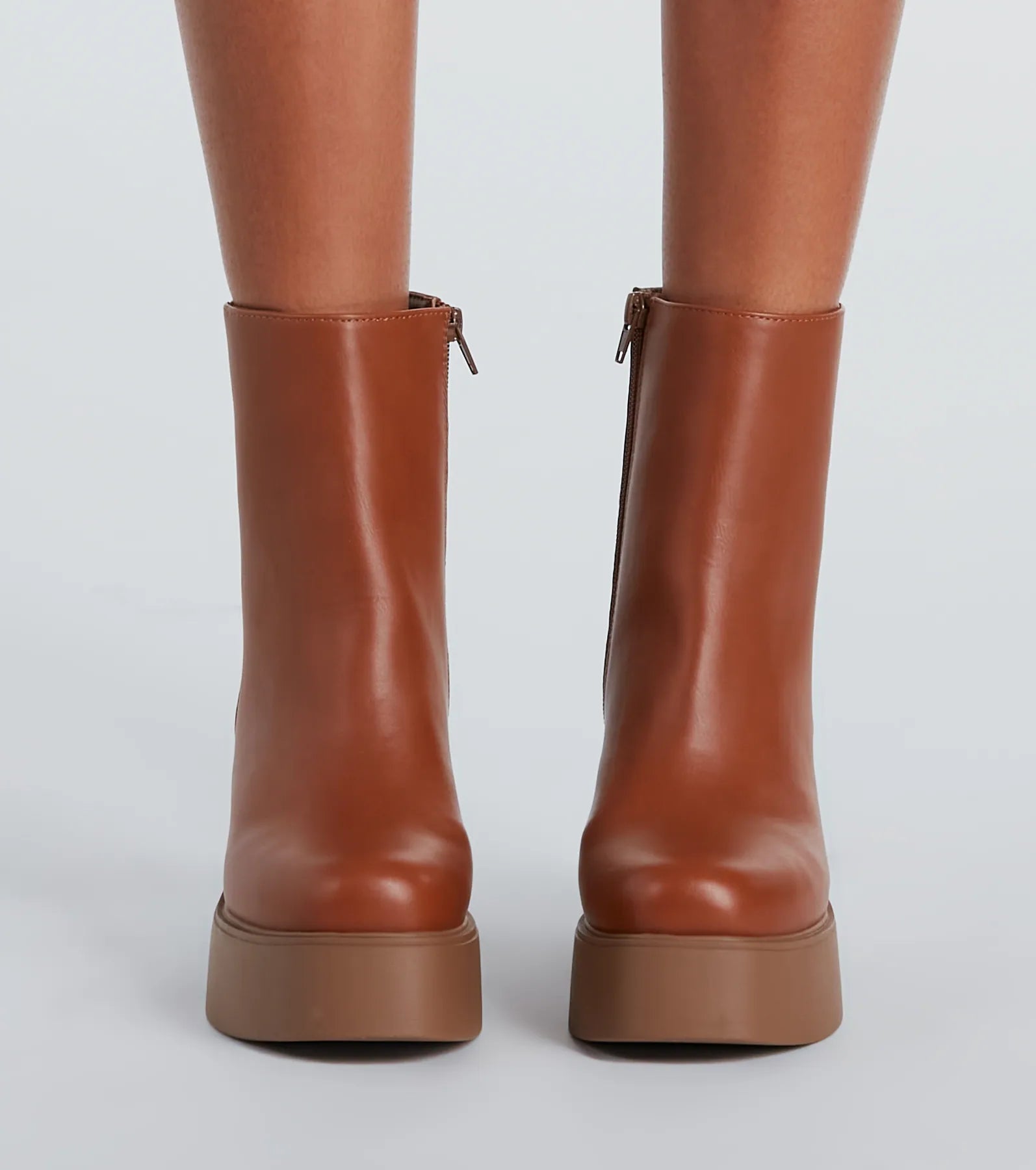 Show Up Platform Block Heel Booties - Image 2