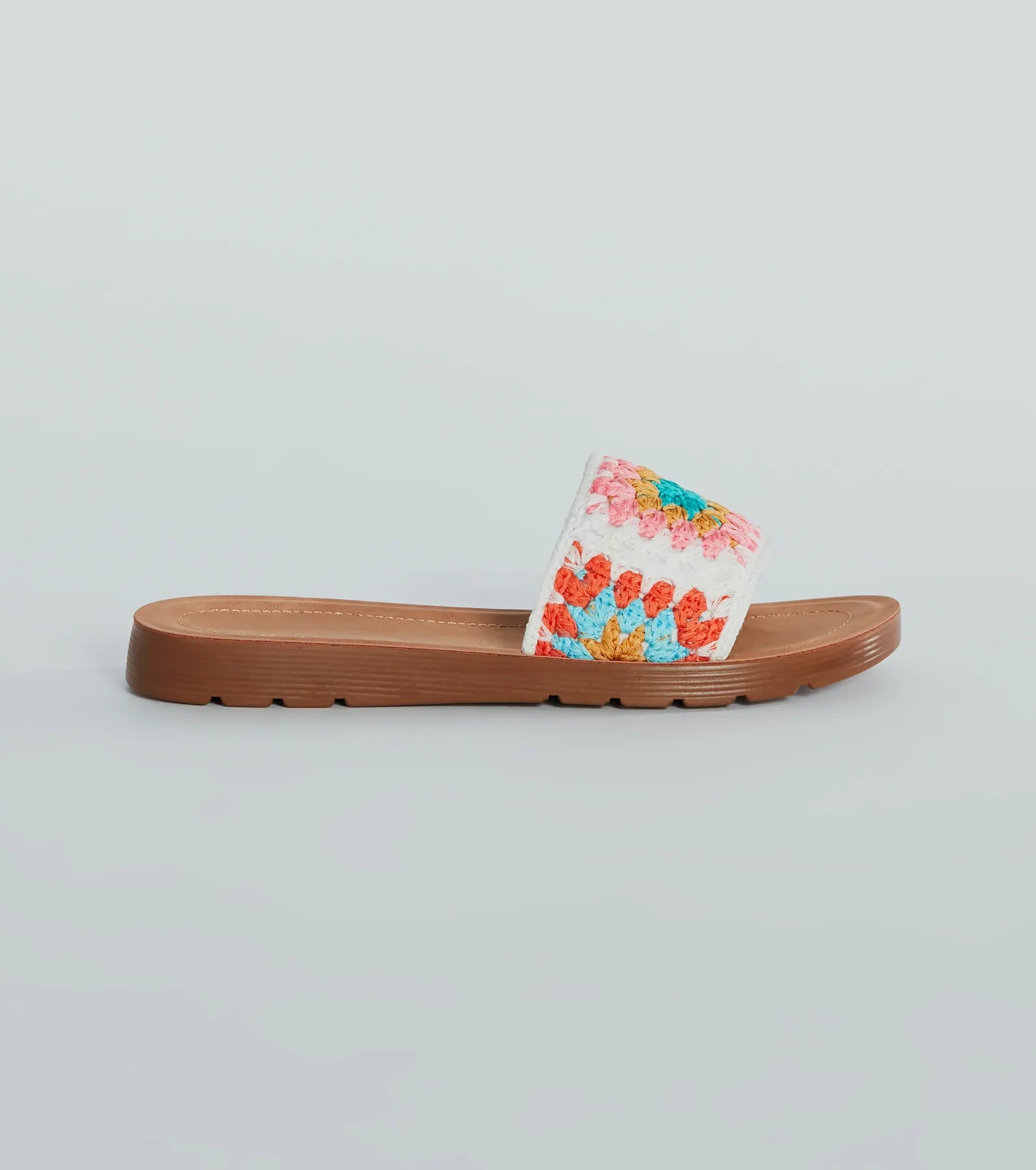 Summer Mood Floral Crochet Sandals - Image 2