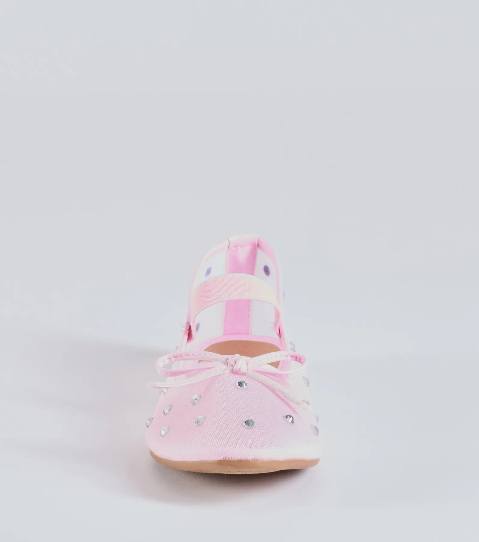 Sparkle And Shine Rhinestone Bow Ballet Flats - Image 7