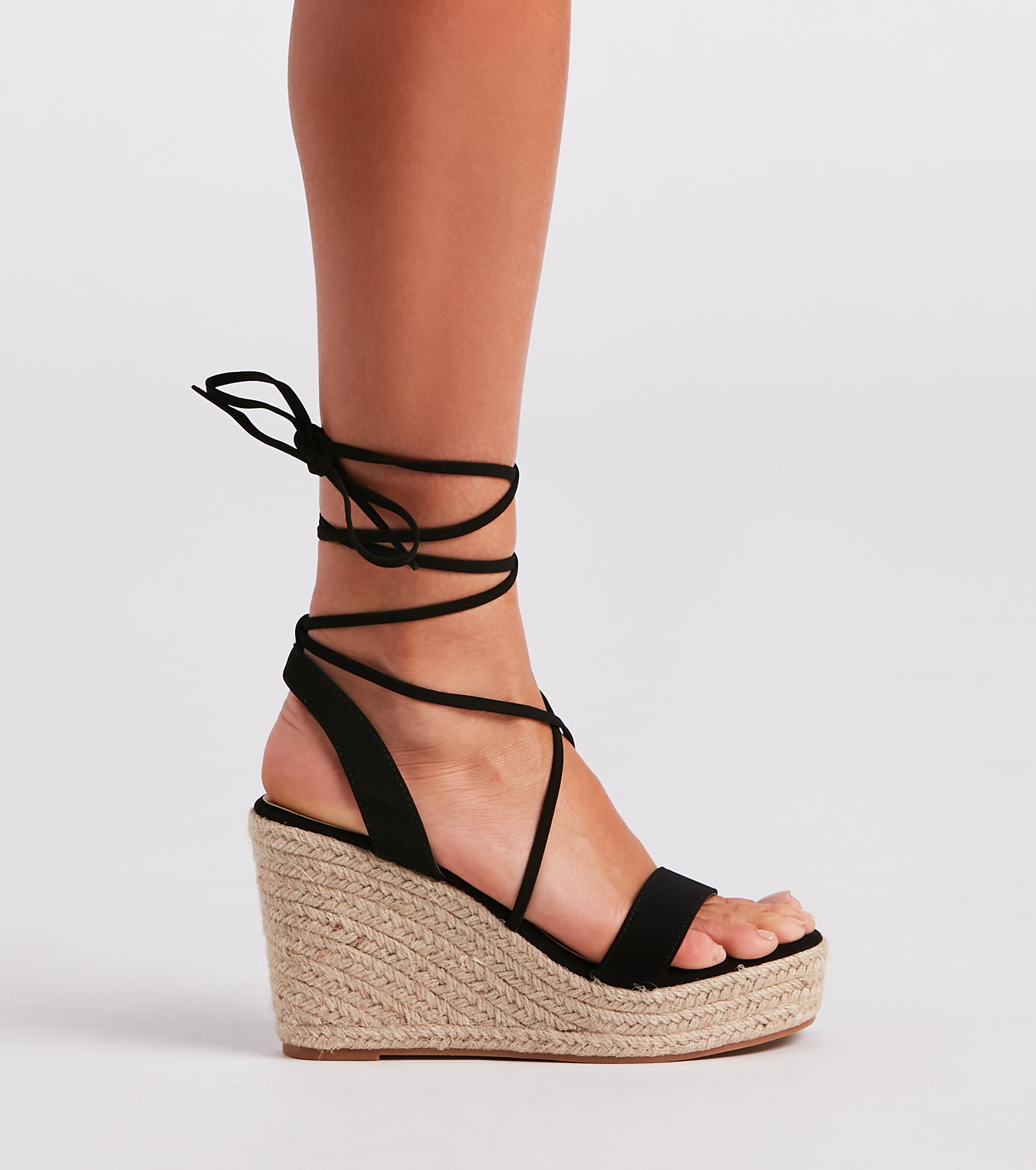 Spring Step Espadrille Lace-Up Wedges - Image 7