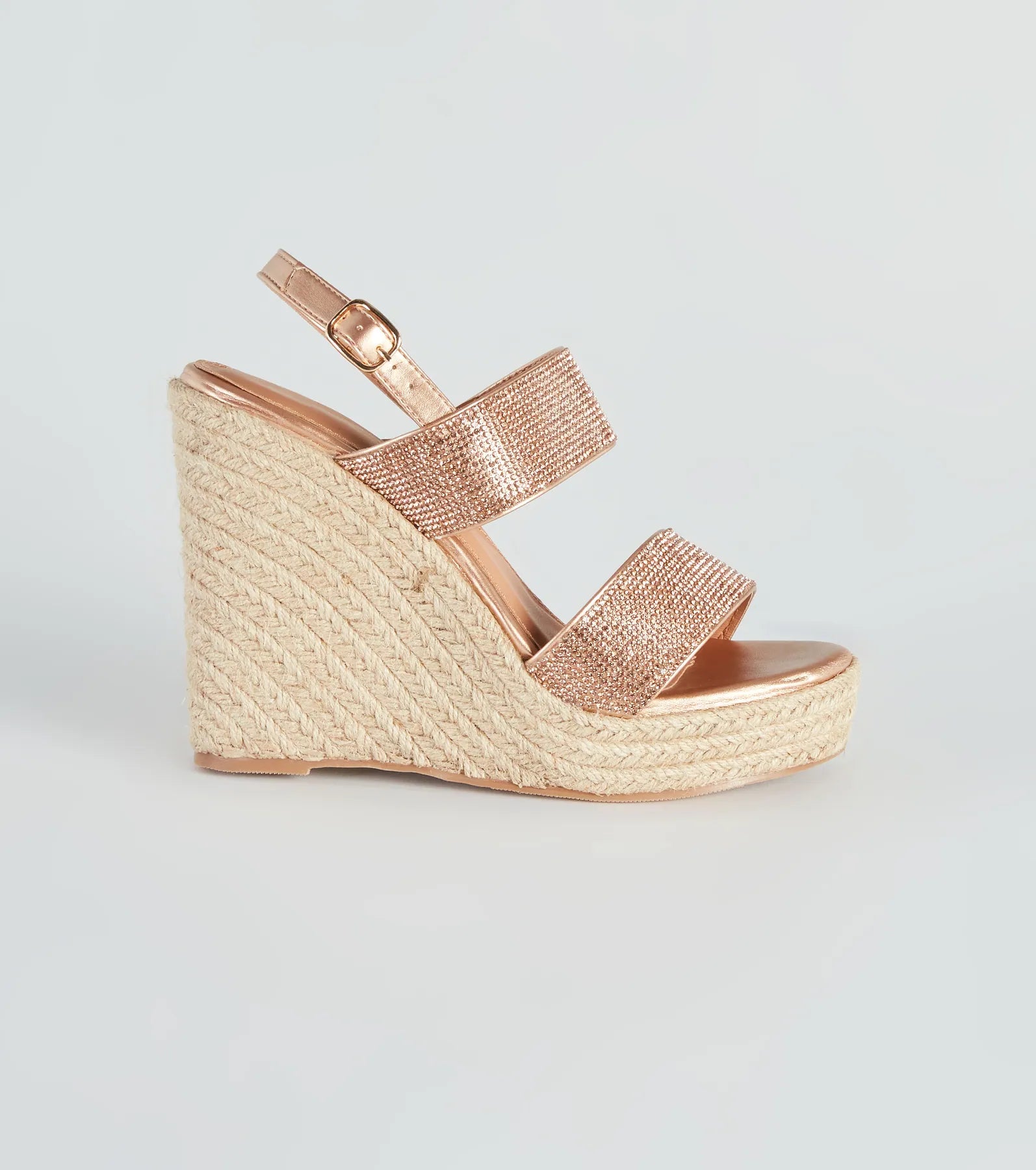 Vacay Luxe Rhinestone Espadrille Wedges - Image 2