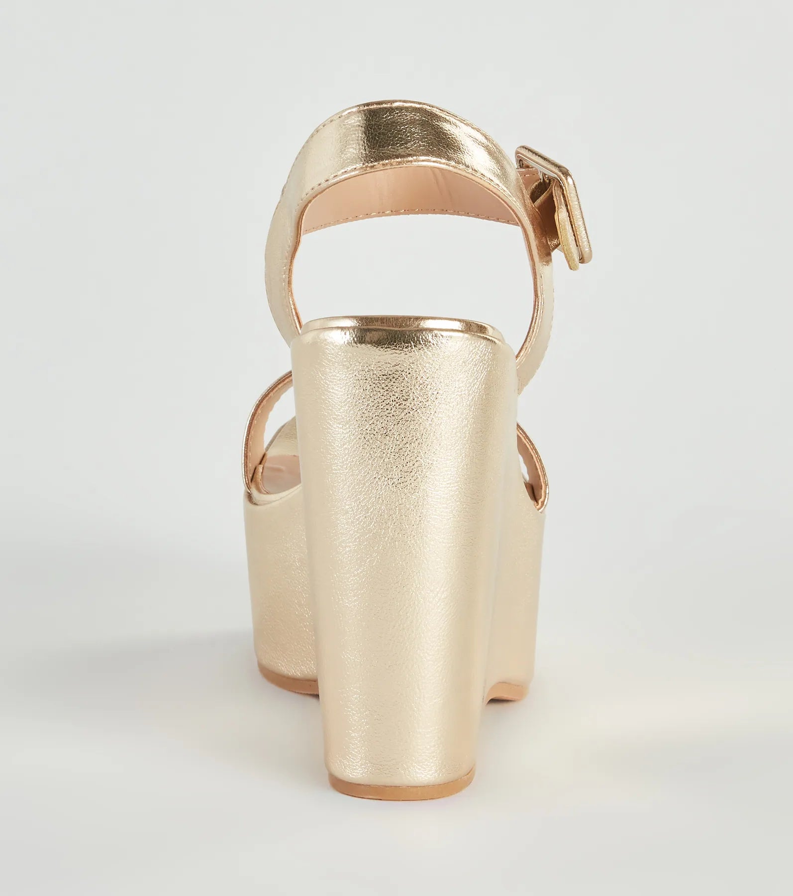 Amp The Drama Metallic Platform Wedges - Image 4