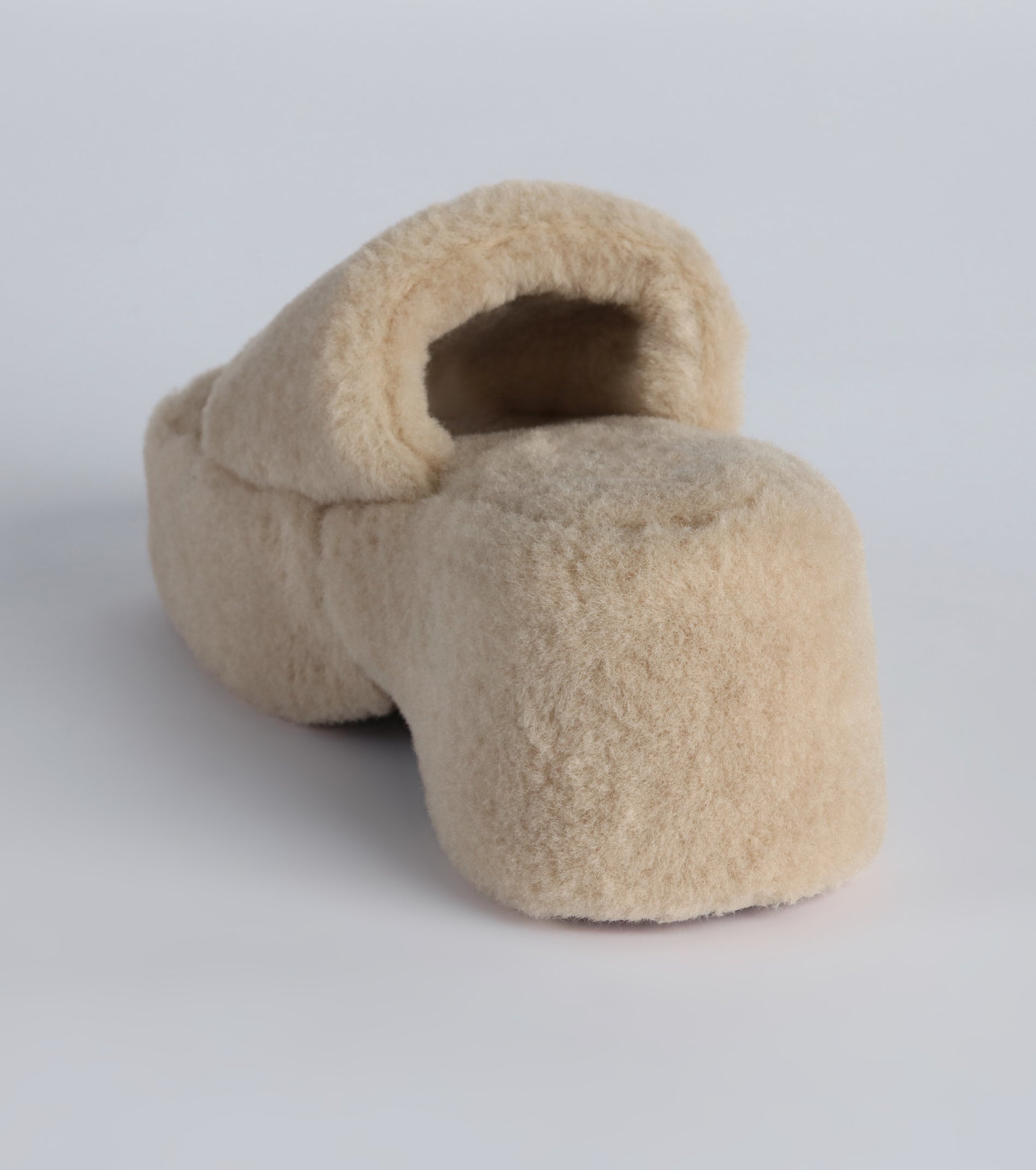 Hello Fabulous Fuzzy Platform Slippers - Image 4